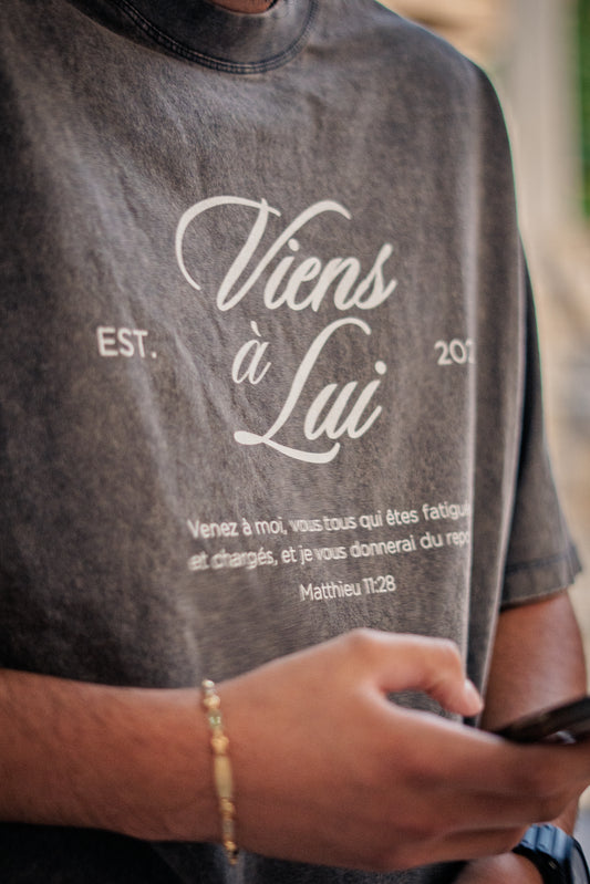 Tee-Shirt - Viens à Lui Noir